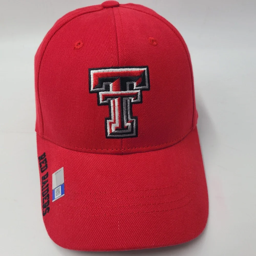Texas Tech Red Raiders Hat Adjustable Captivating Red Black NCAA University Men